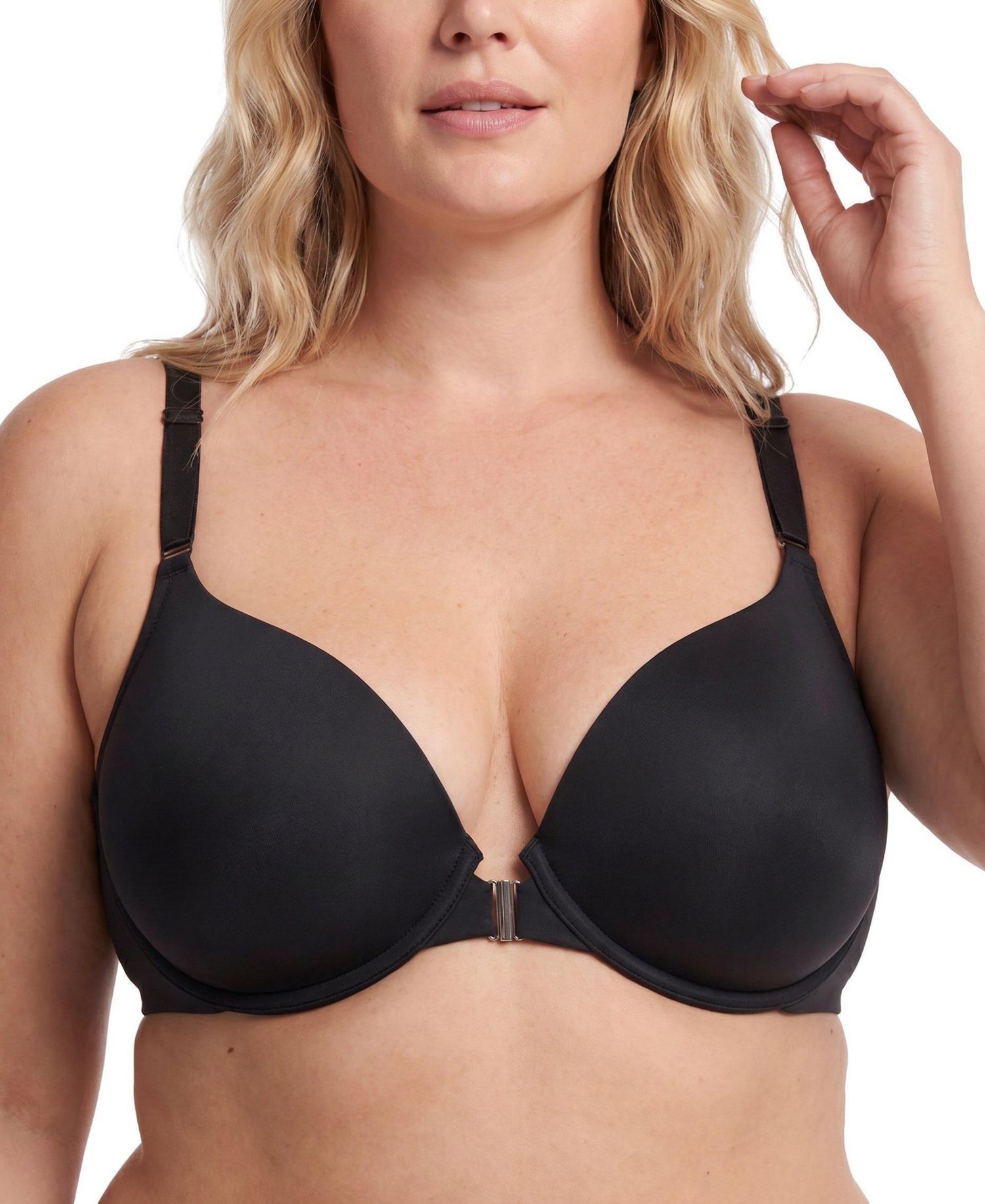 Plus Size Plunge Push-Up Underwire Bra
