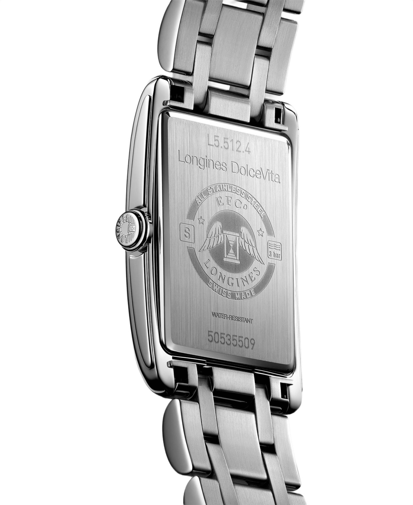 Женские часы Longines DolceVita Silver Stainless Steel Strap Watch 23.30 x 37mm — фото 2