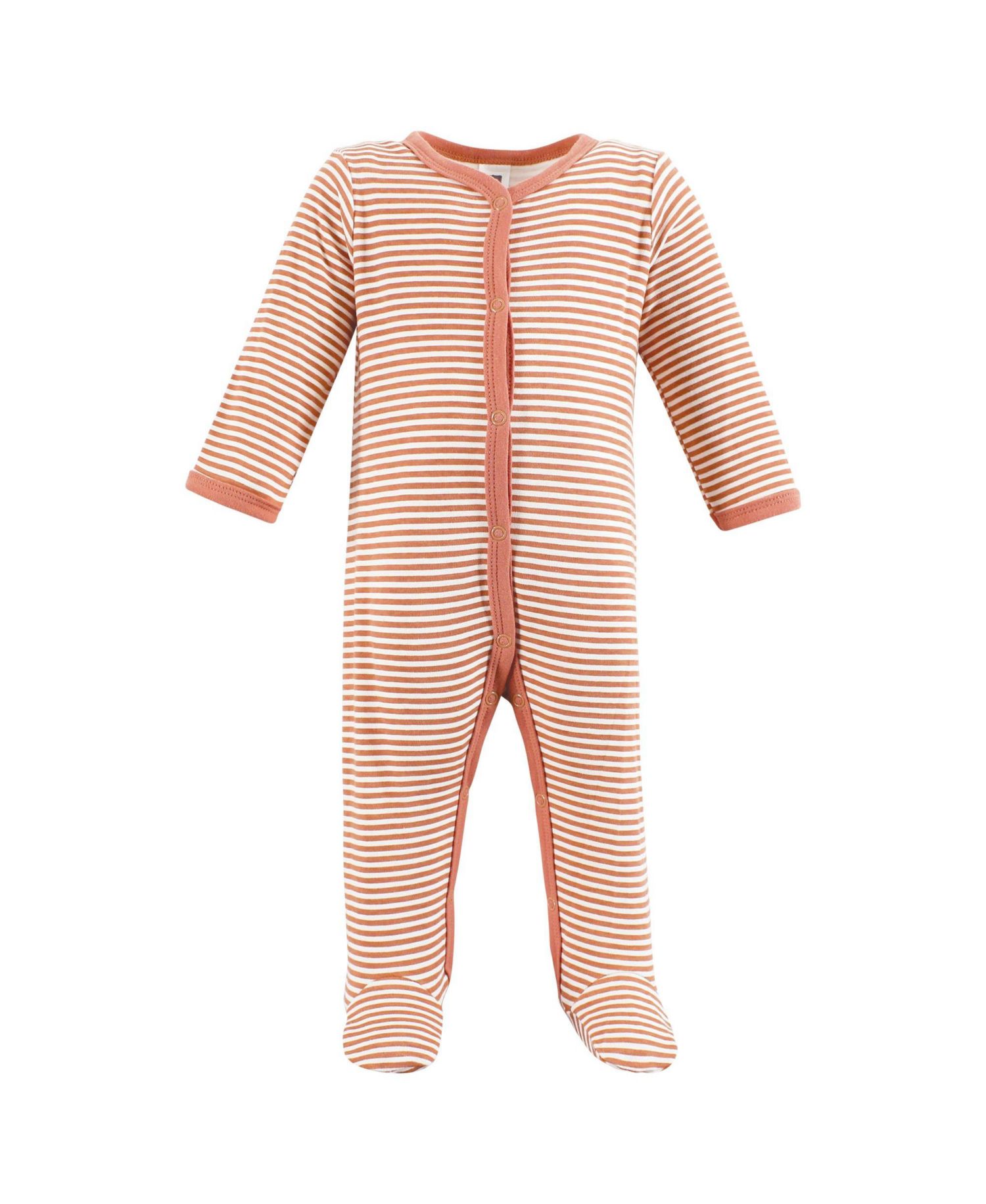 Baby Girls Hudson 0M-9M Cotton Sleep and Play 3-Pack, Sunshine And Rainbows