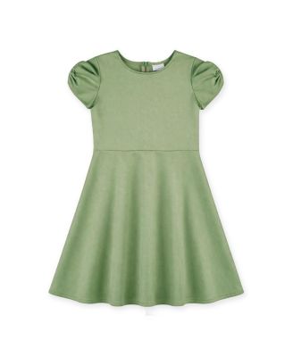 Big Girls (7-14) Scuba Knit Dress with Bow