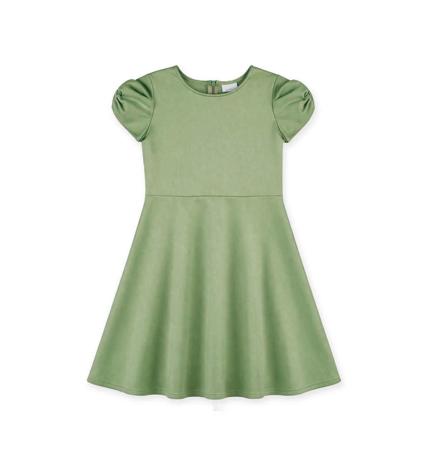 Платье Florence Eiseman Scuba Knit Dress with Bow для девочек, цвет: Шалфейный — фото 1