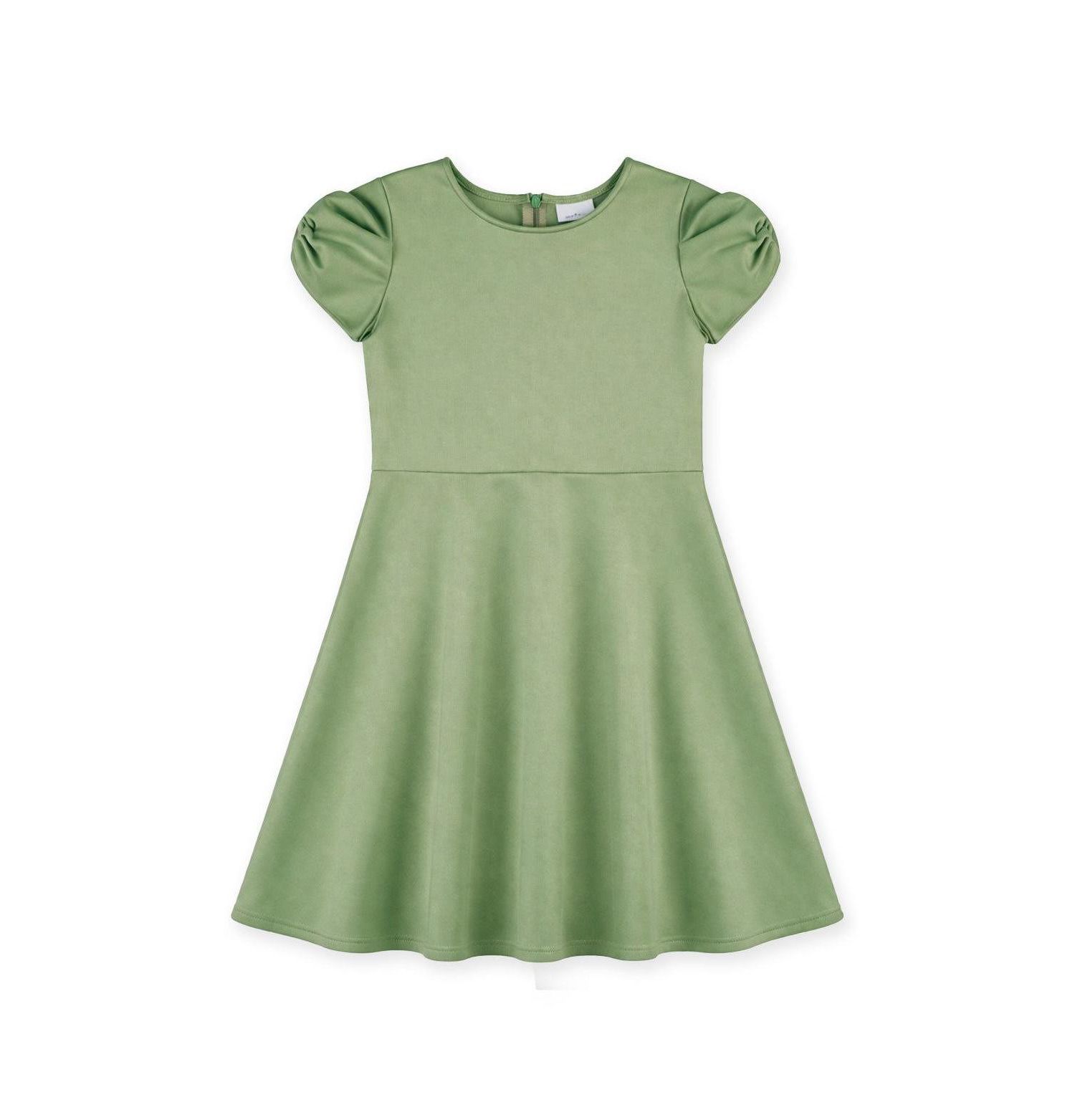 Big Girls (7-14) Scuba Knit Dress with Bow