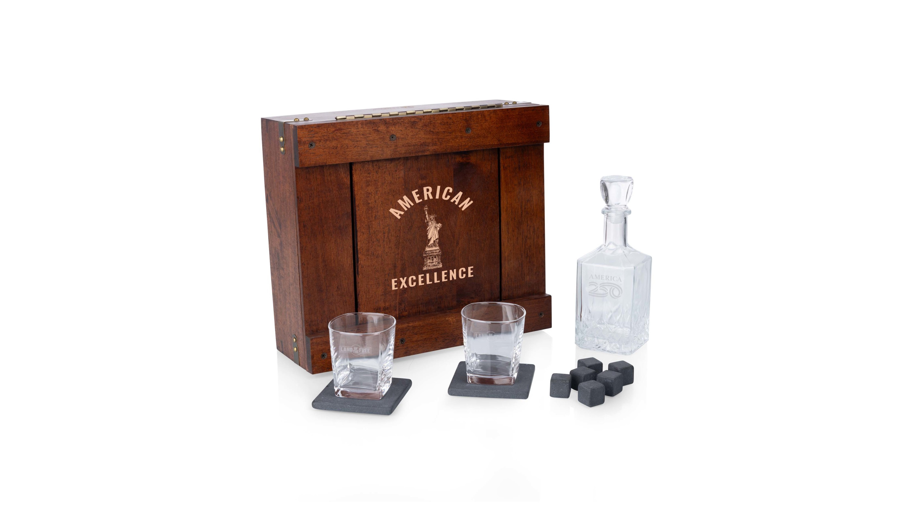 Legacy America250 Whiskey Decanter Gift Set, 12-Piece