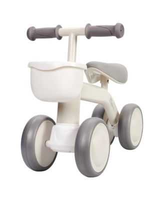 Baby Balance Bike Toys for 1 Year Olds 12-24 Months, Balance Bike with Soft Seat and Front Basket, No Pedal 4 Silence Wheels First Riding Toys