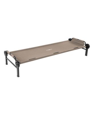 Single Cot, Portable Sleep Solution for Tents and Cabins, Tan, Large