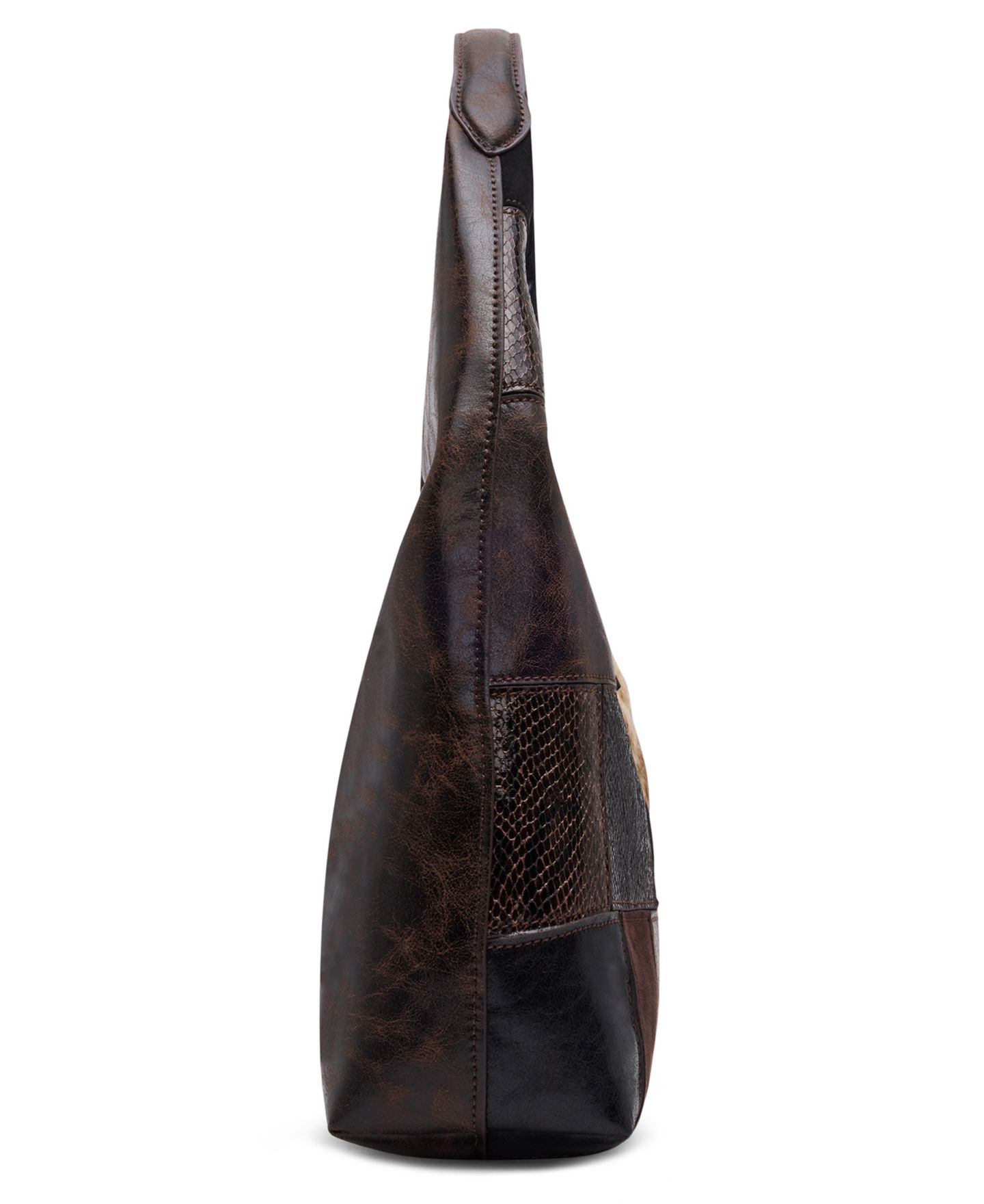 Женская сумка Steve Madden Aurra Large Shoulder Handbag, цвет: Тёмный разноцветный — фото 5
