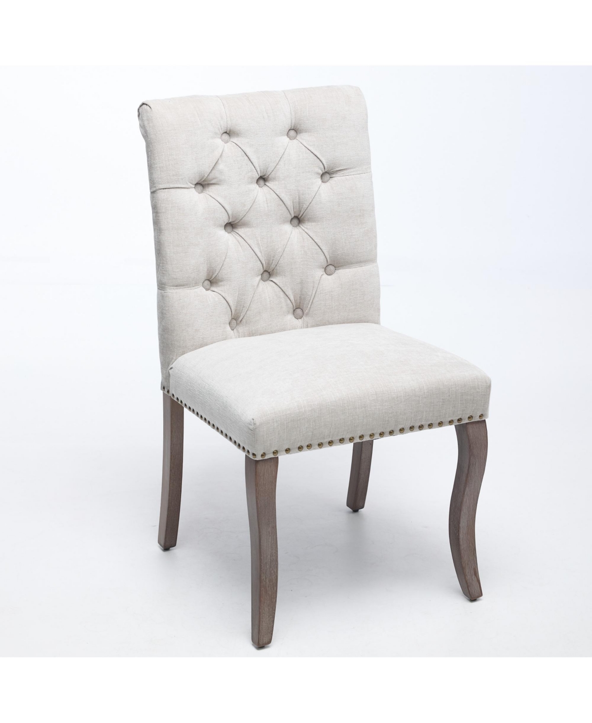 Flynama Upholstered Chenille Dining Chair Set of 2