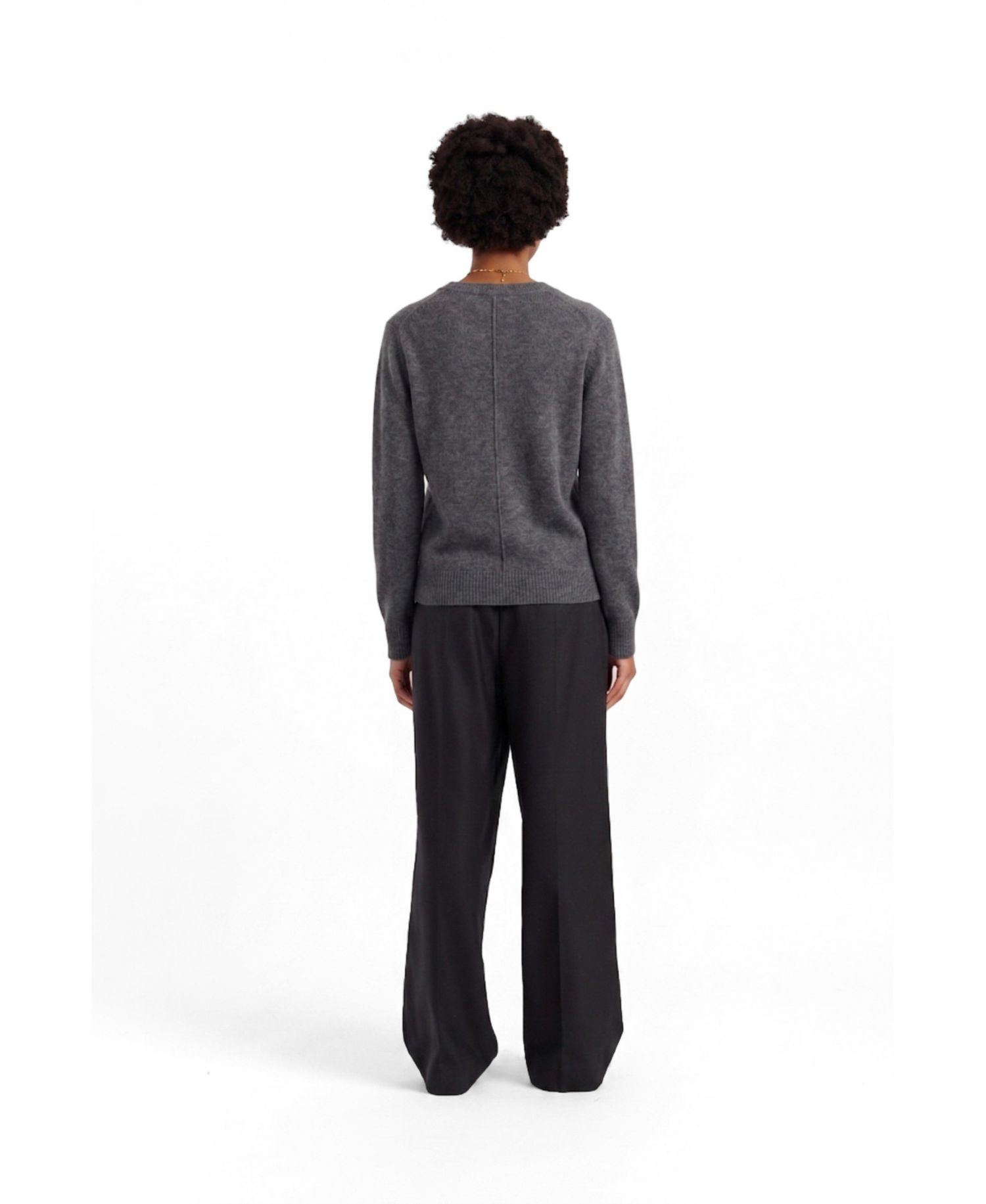 Women's Wool-Cashmere V-Neck Sweater