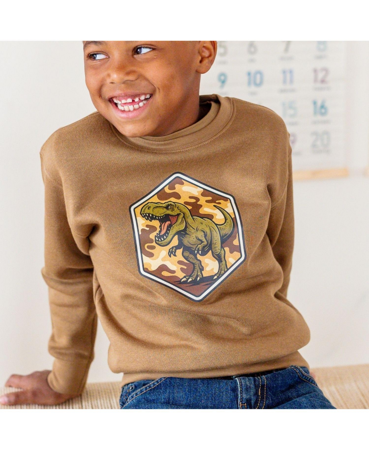 Sweet Wink Big Boys Camo Rawr Sweatshirt