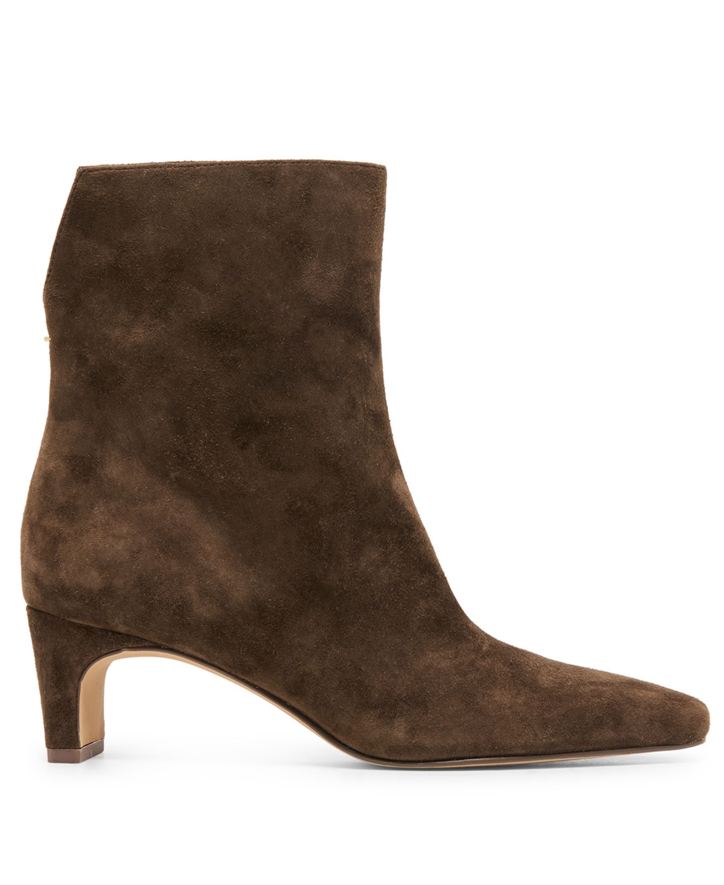 Женские ботинки Dolce Vita Bennet Wide Width Blade Heel Dress Booties, цвет: Тёмно-коричневый замшевый — фото 2