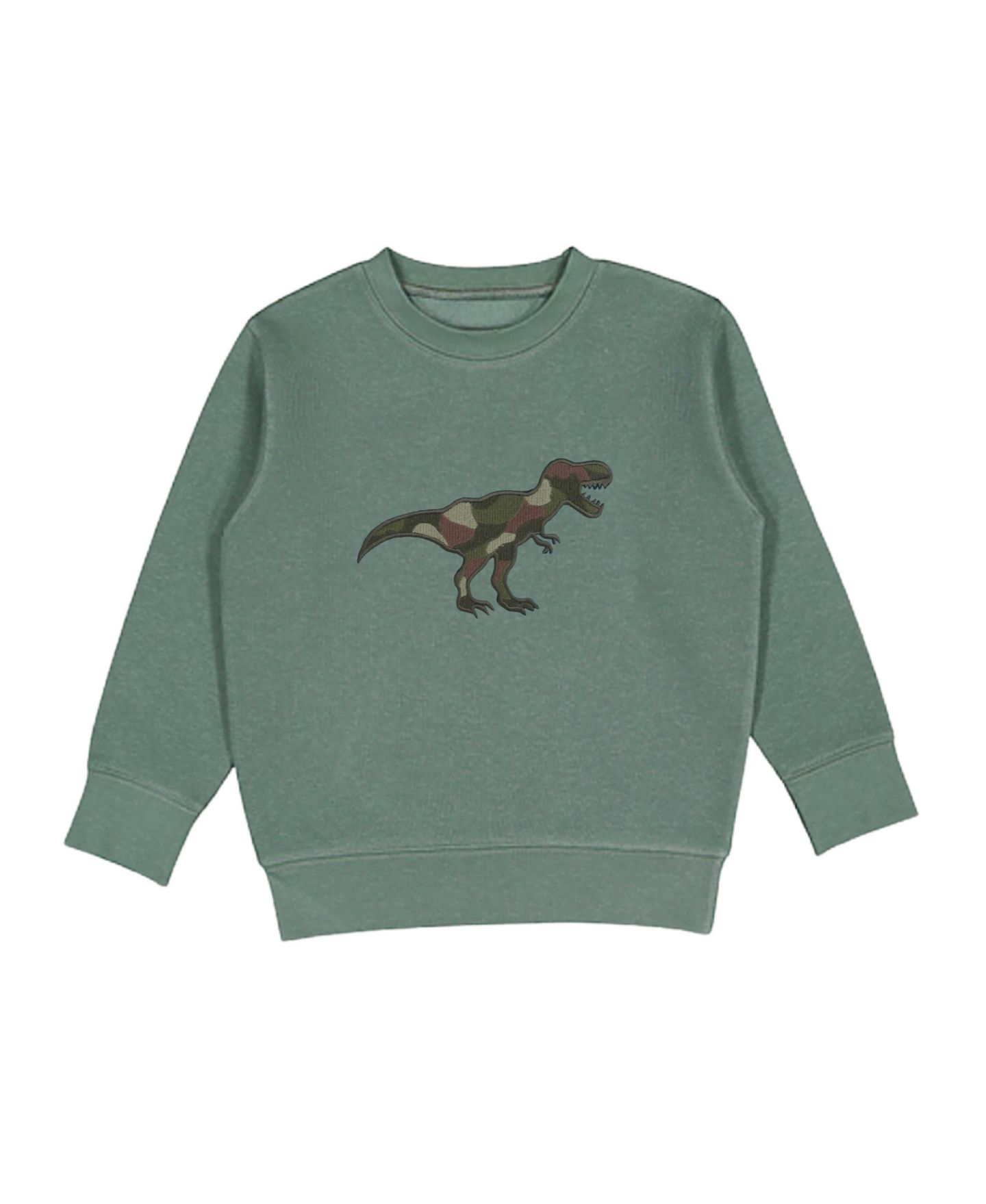 Толстовка Sweet Wink Camo Dino Patch Sweatshirt для мальчиков, цвет: Тёмно-зелёный — фото 1