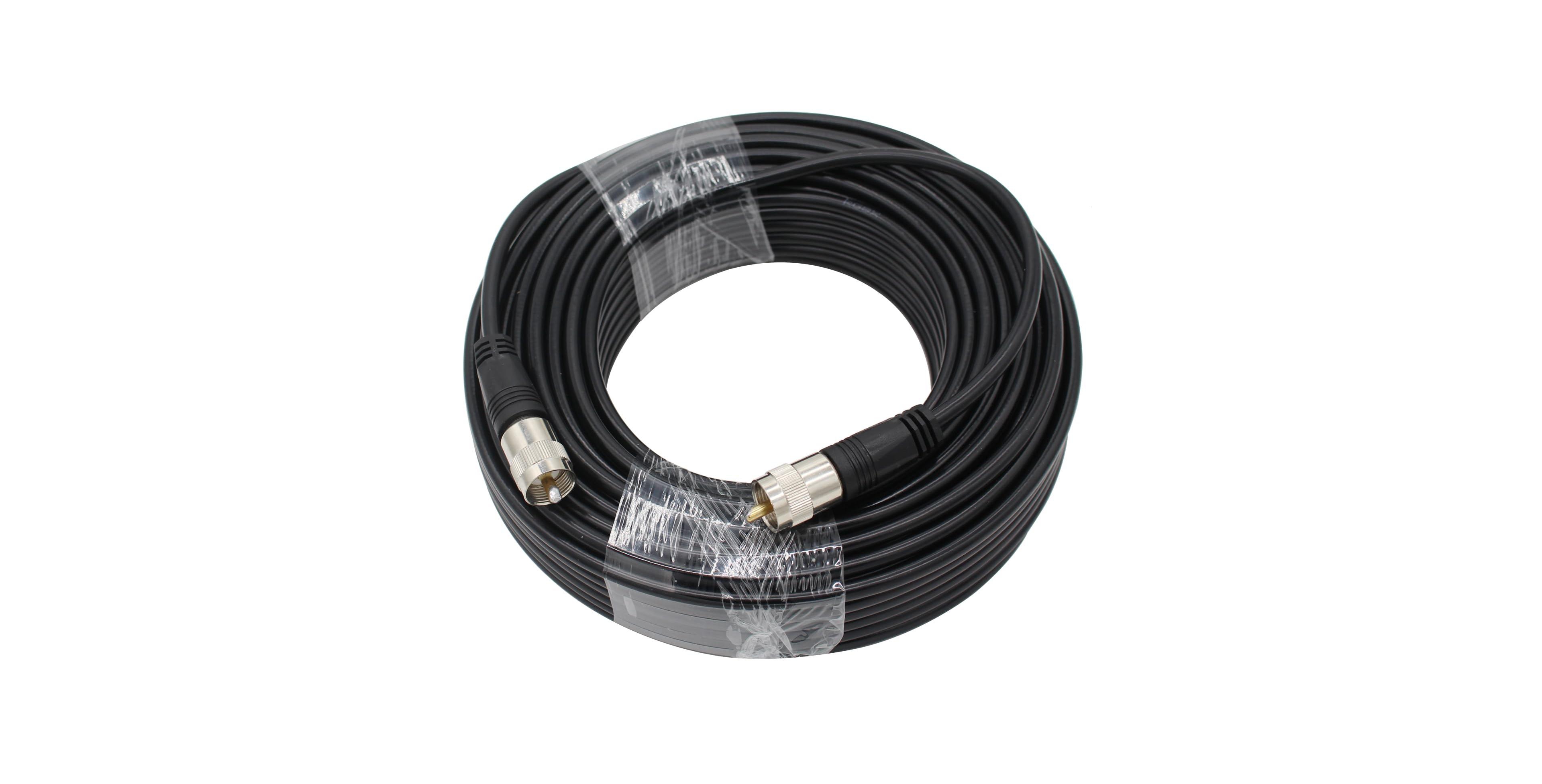 Lofree RG8X 50 Ohm Uhf PL259 Connectors Coaxial Cable