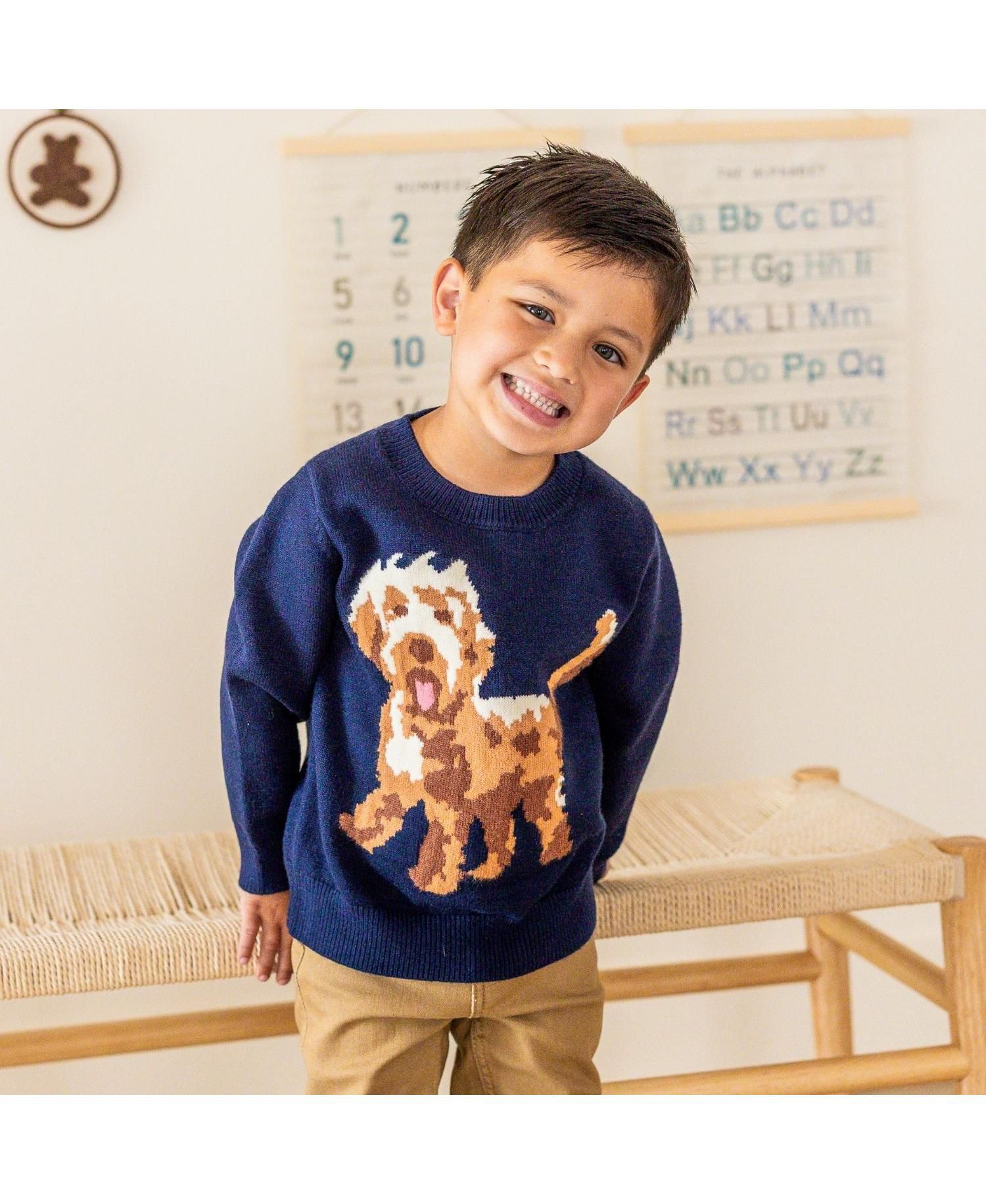 Big Boys(10-12) Vintage Puppy Sweater