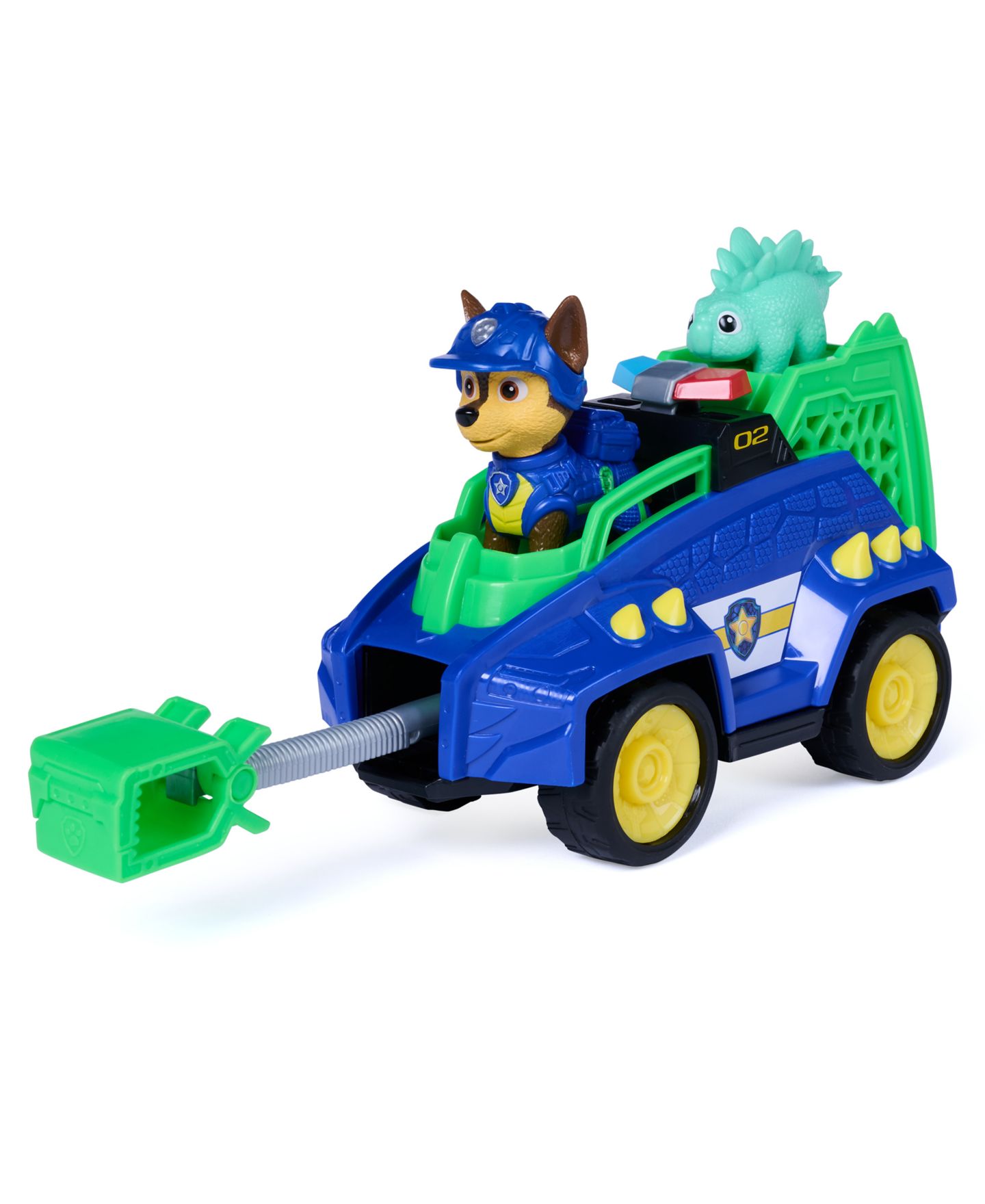 Детская игрушка Paw Patrol Dino Theme Chase's Rescue Cruiser Spring-Loaded Rescue Claw Vehicle — фото 4