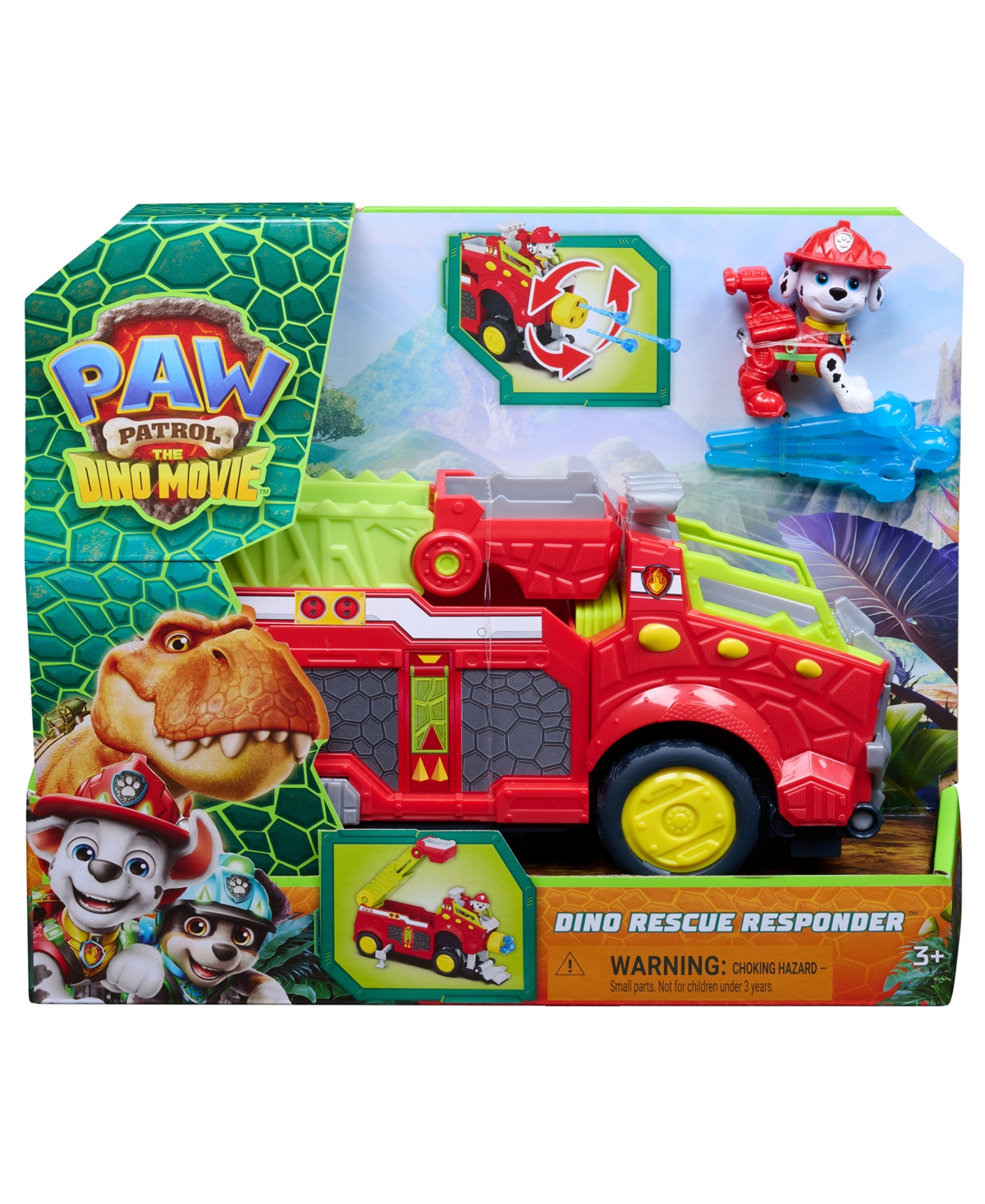 Paw Patrol Rise Roll Dino Hidden Water Launcher Extendable Rescue Ladder Vehicle Set