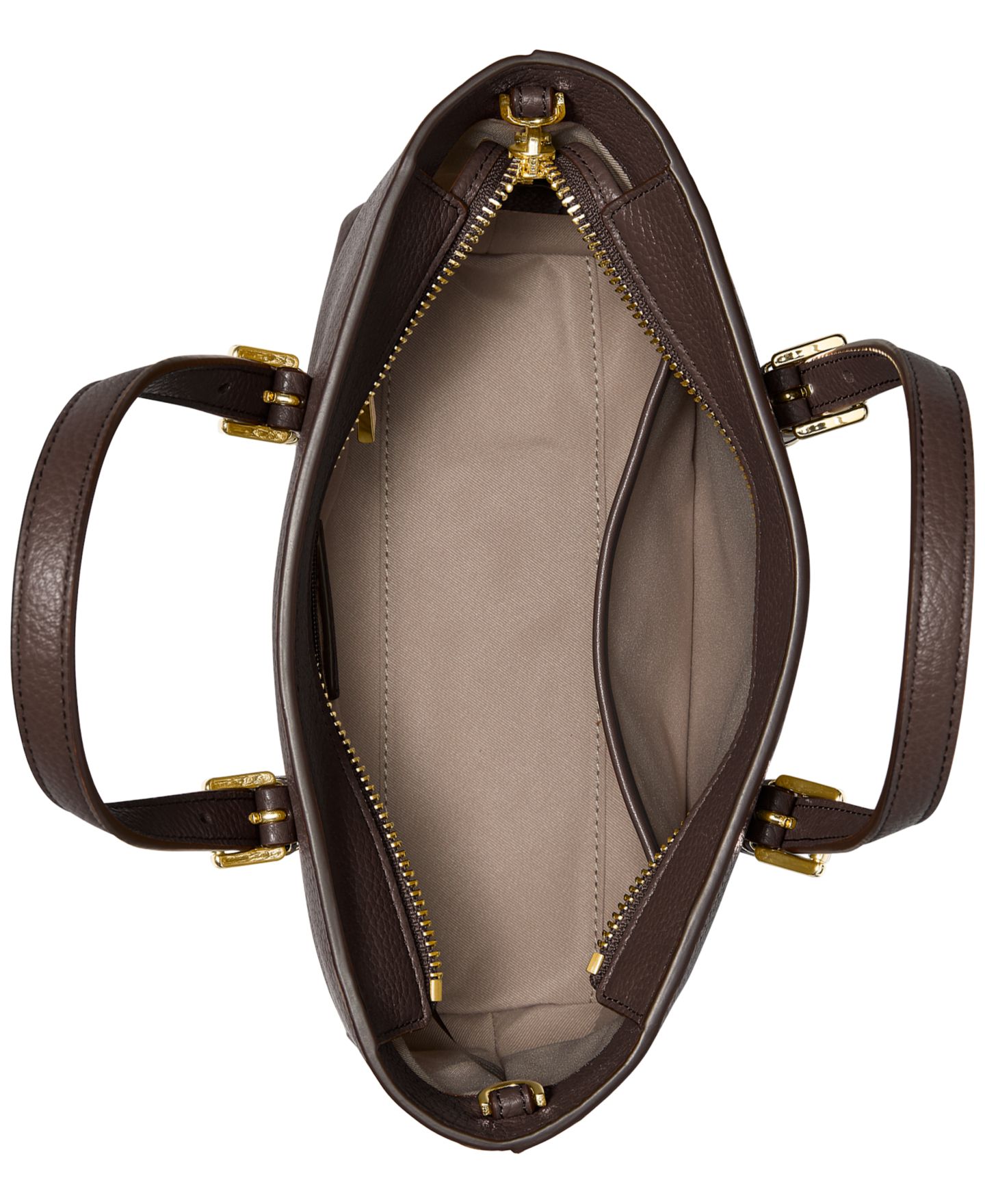 Женская сумка Michael Kors MICHAEL Quinn Small East West Tote Crossbody Handbag, цвет: Шоколадный — фото 3