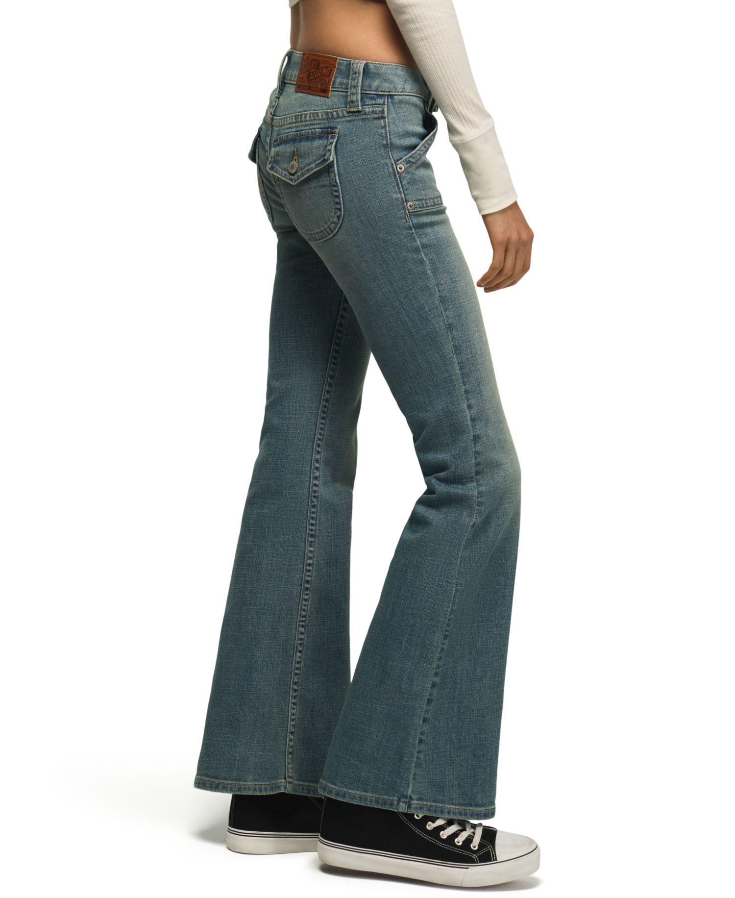 Women's Low-Rise Flare Jeans