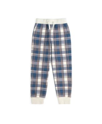 Little Boys Plaid Jogger
