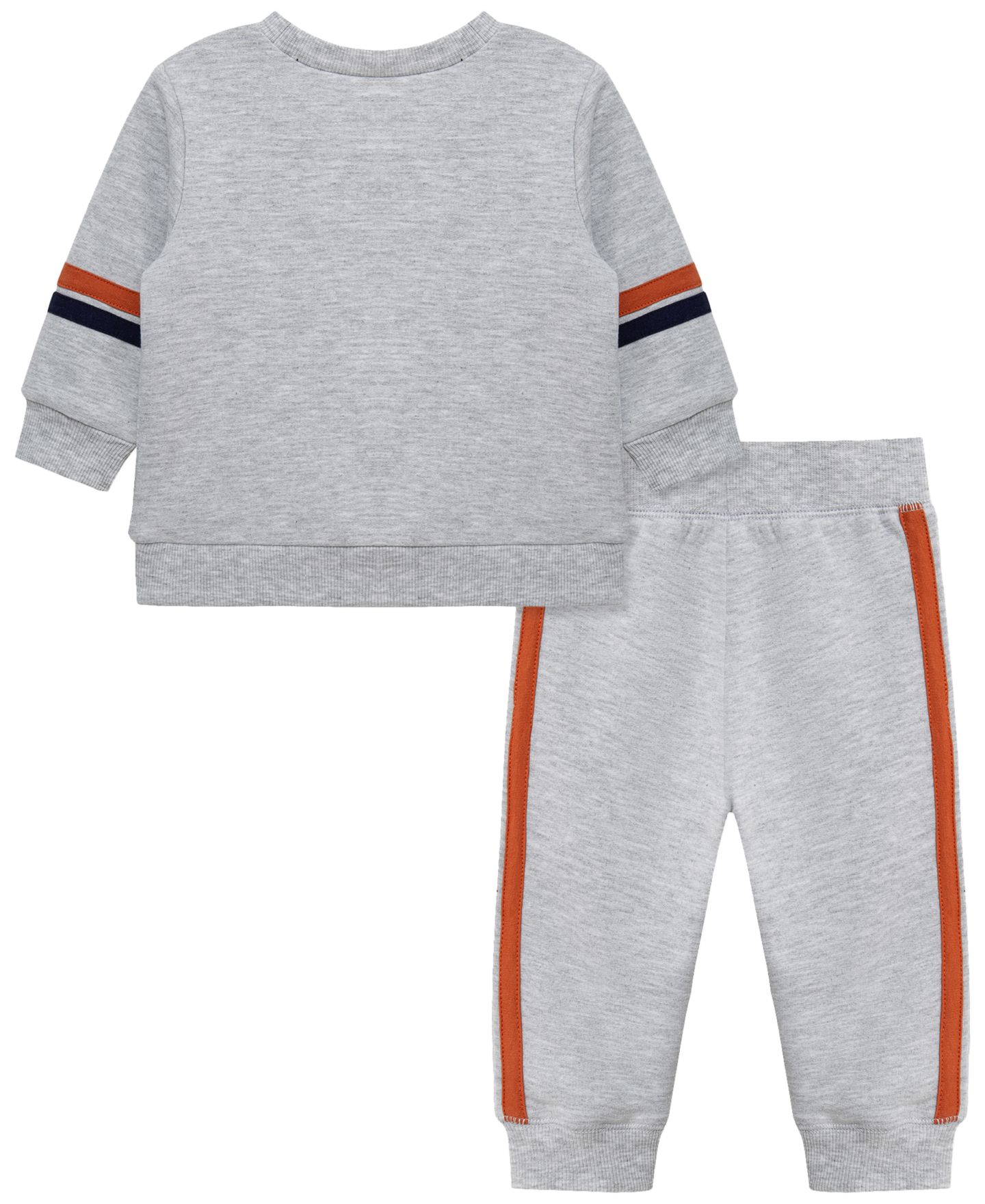 Комплект Little Me Game Day Graphic Sweatshirt and Pants, 2-Piece Set для мальчиков-малышей, цвет: Серый — фото 2