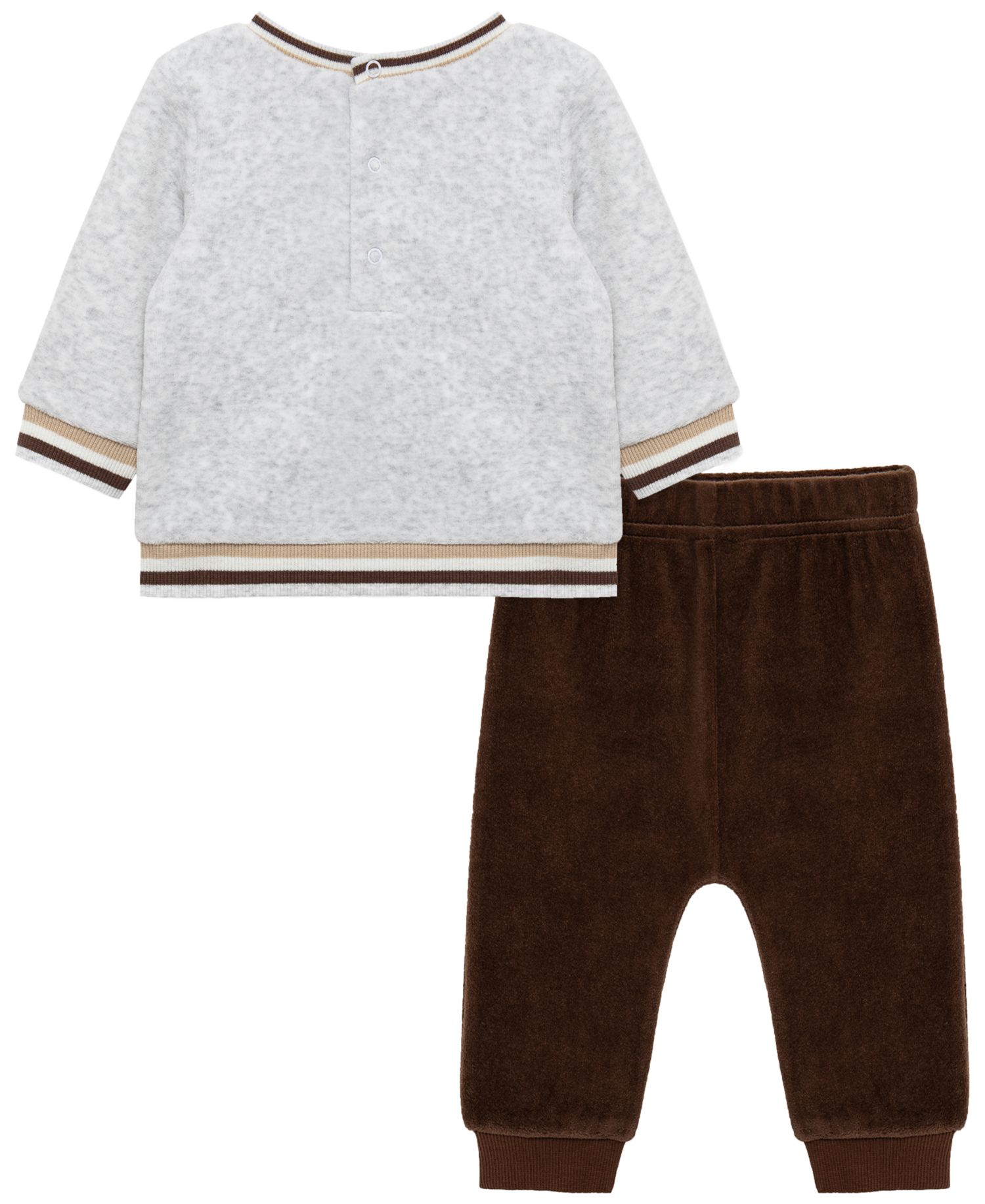 Baby Boys' Woof Crewneck Sweatshirt and Pants, 2-Piece Set