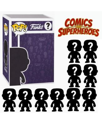 Pop! Comics and Superheroes Blind Box 10-Piece Vinyl Figure Set, Ages 4+