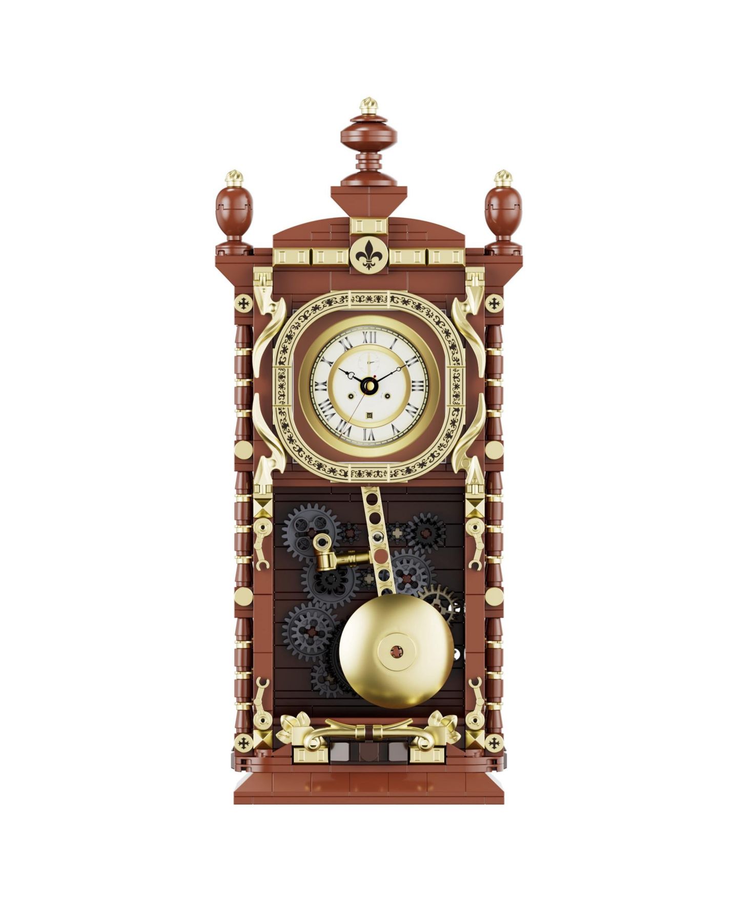 Детский конструктор Contixo Retro Pendulum Clock BK12 751-Piece Building Set, Ages 8+, цвет: Коричневый — фото 1