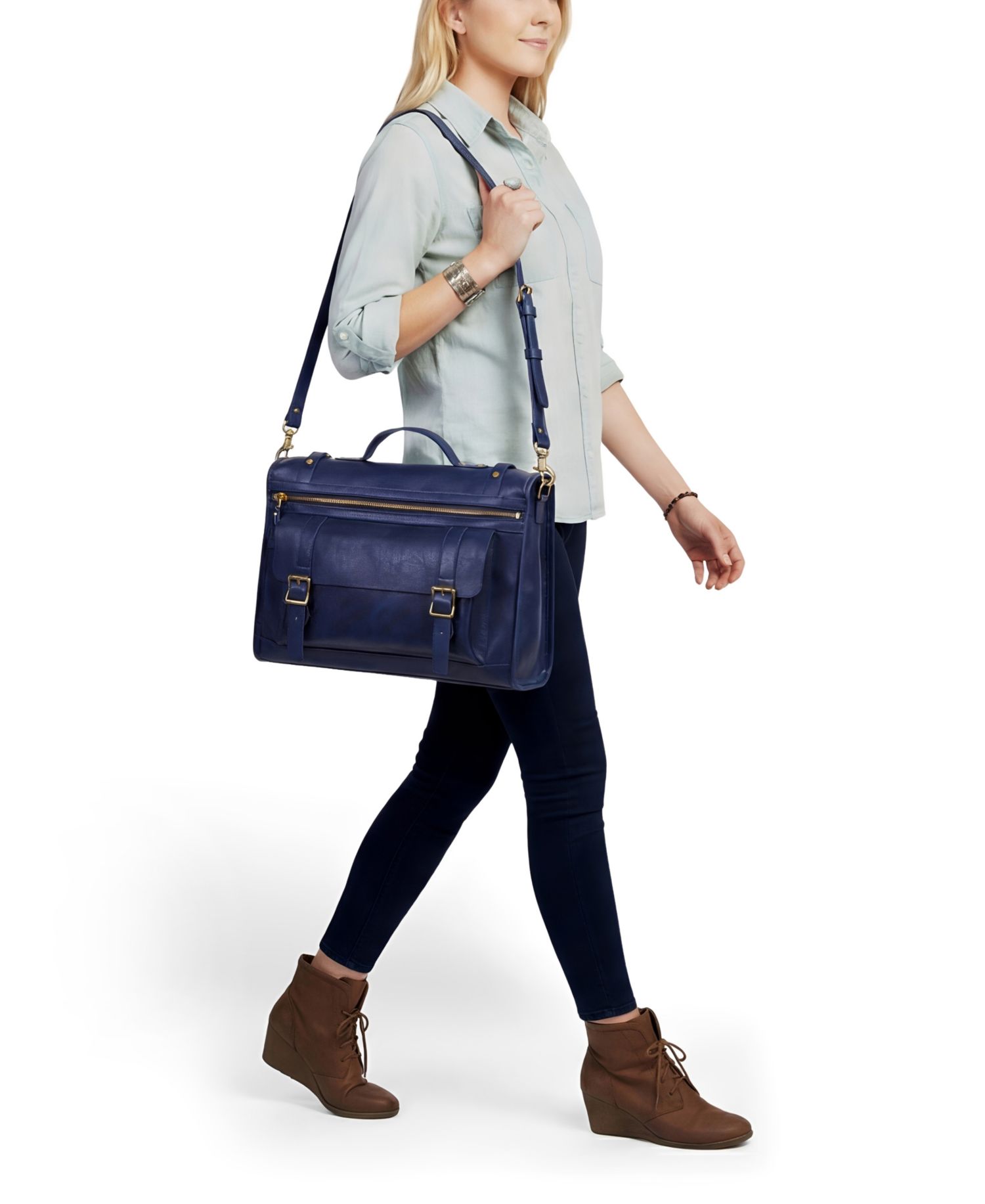 Stone Cove Leather Briefcase