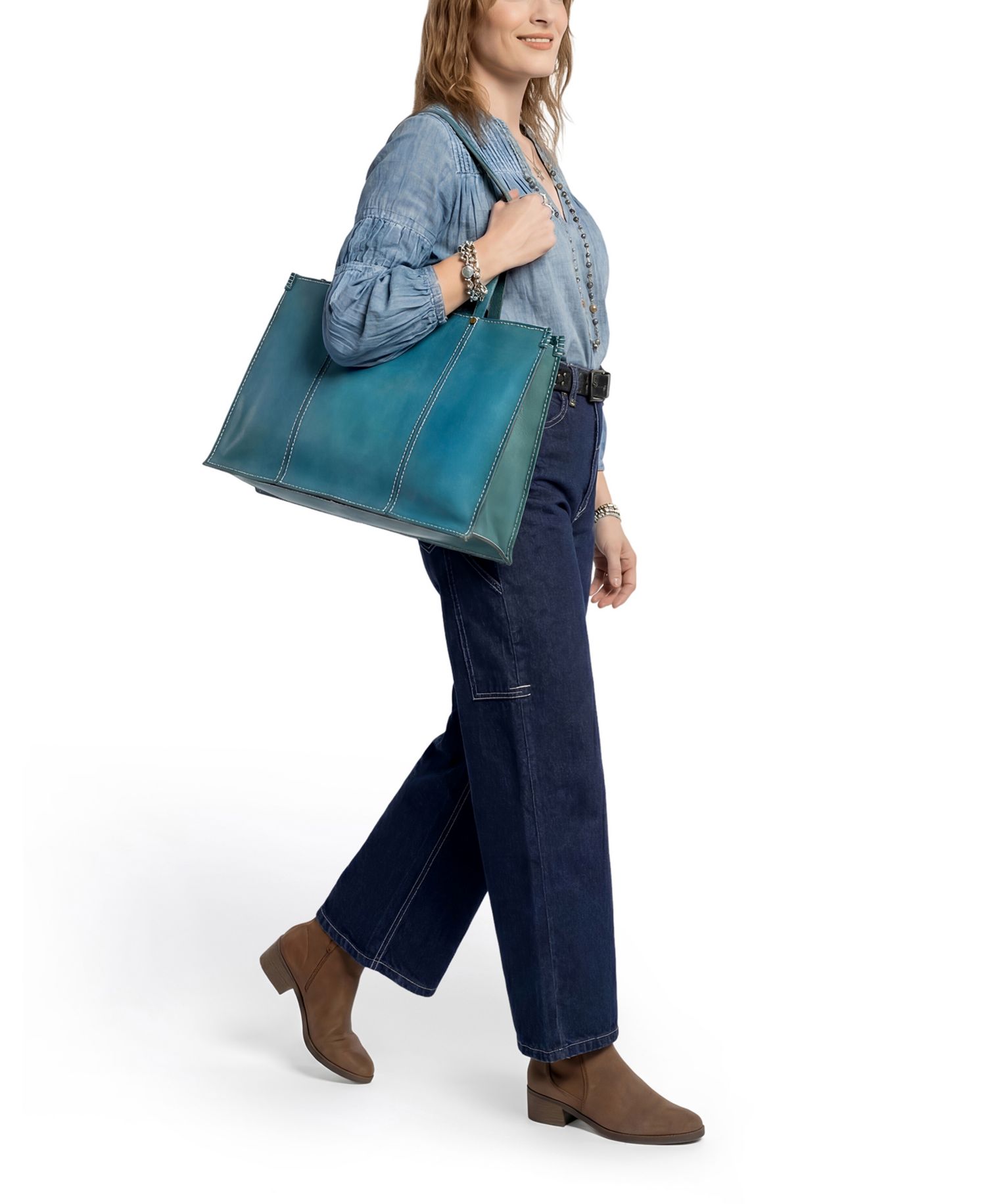Sandstorm Extra-Large Leather Tote Bag