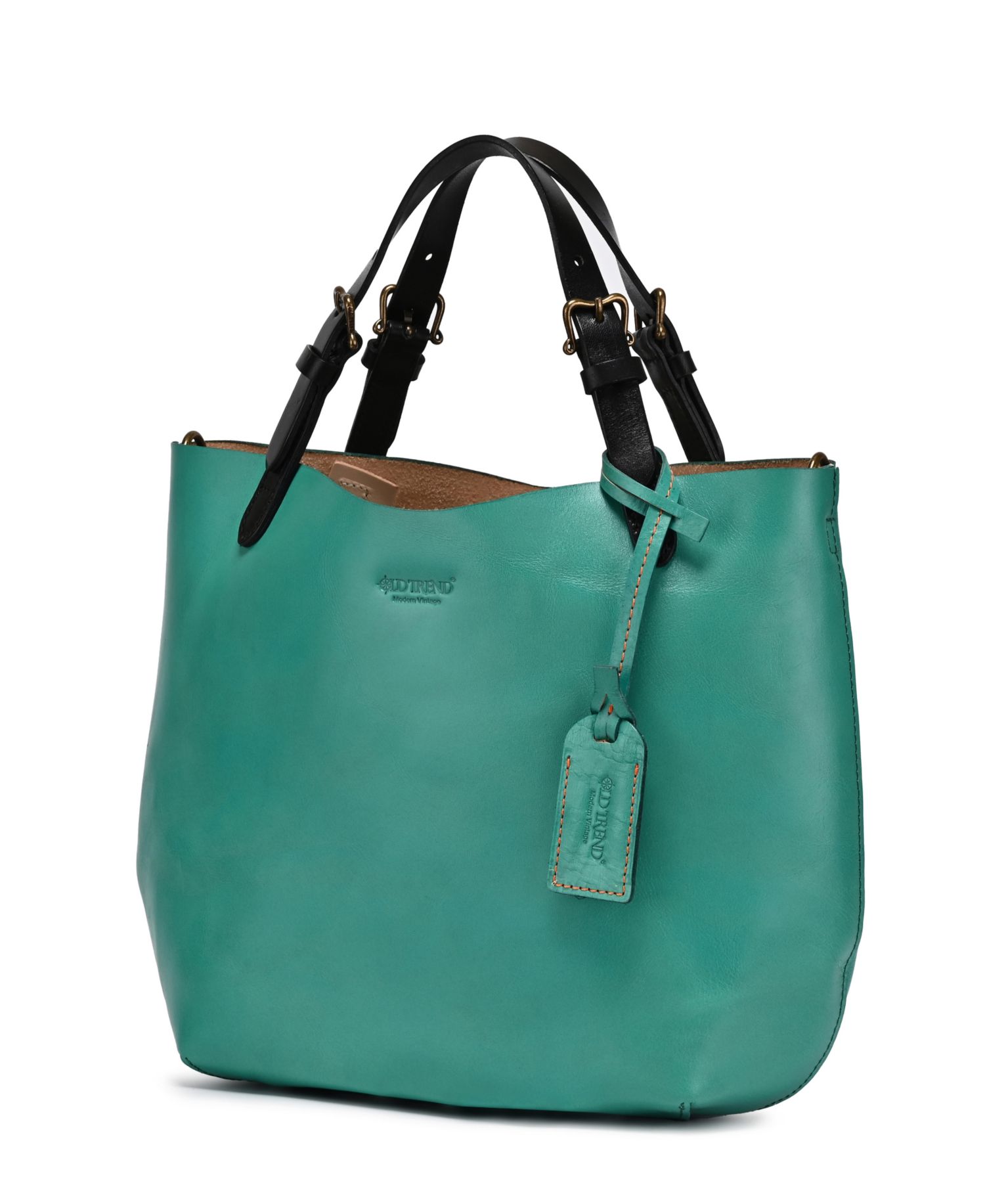 Dip Dye Mini Leather Crossbody Tote Bag