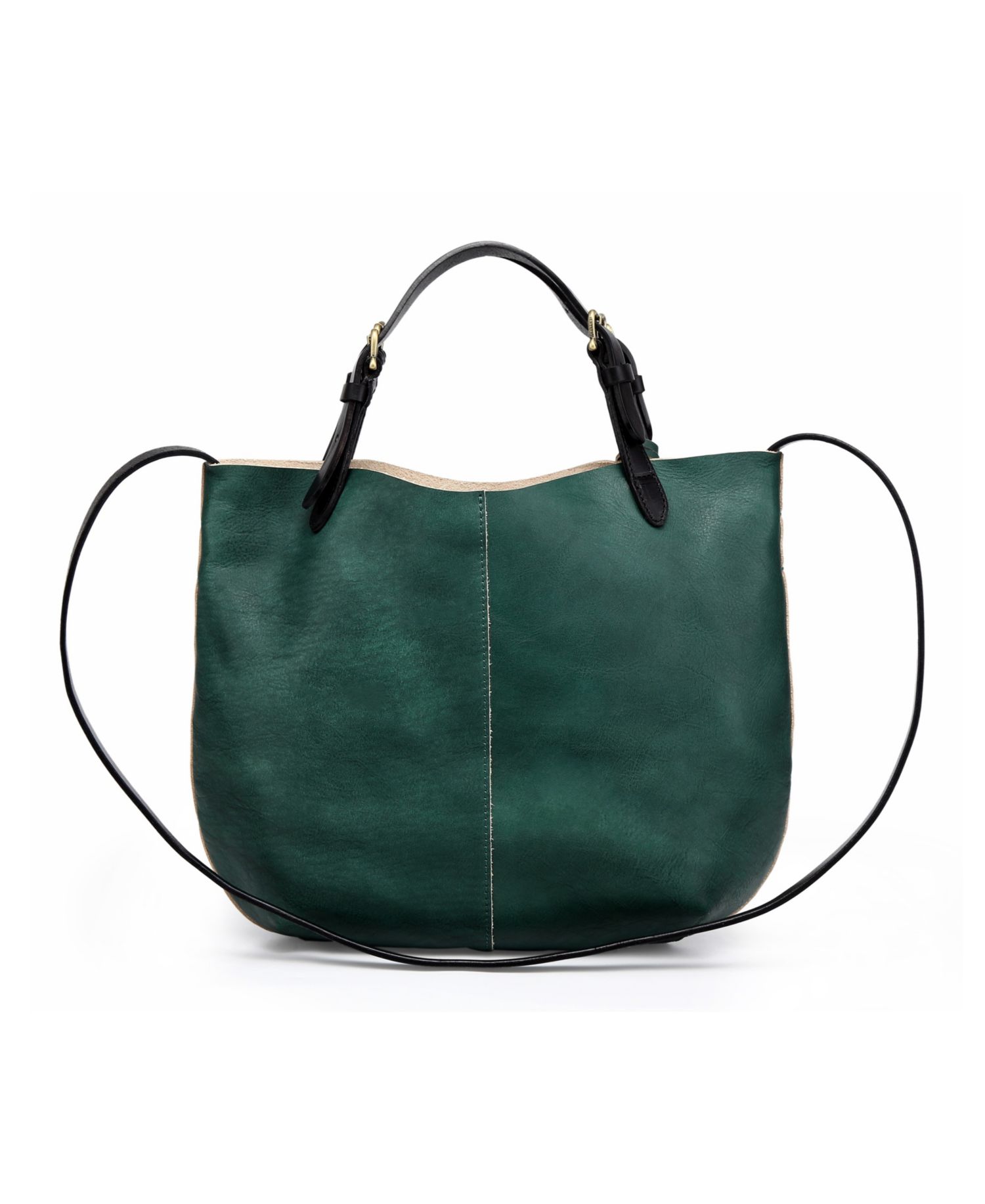 Dip Dye Mini Leather Crossbody Tote Bag