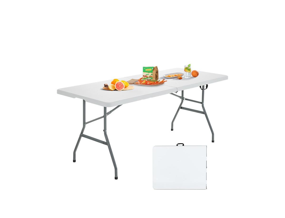 Mountaintop Portable Folding Camping Table with Carrying Handle for Picnic
