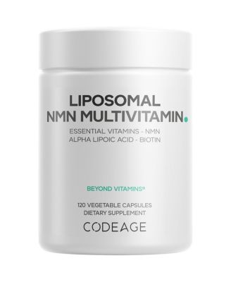 Liposomal NMN Multivitamin 500 Milligram, Nicotinamide Mononucleotide, A C D3 E K2 B Complex, 120 Count