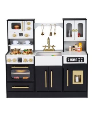 Ice Machine Wooden 14-Piece Kitchen Playset, Ages 3+
