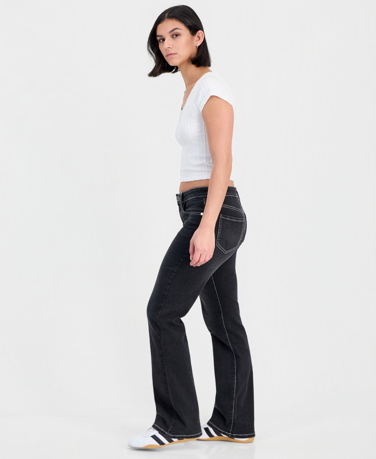 Женские джинсы Celebrity Pink Juniors' Low-Rise Bootcut, цвет: Tecopa — фото 5