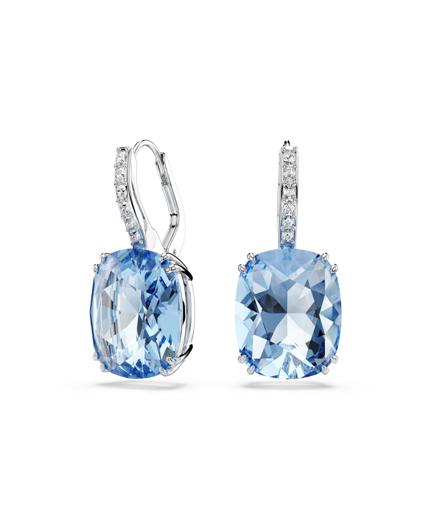 Gold-Tone Plated Colored-Stone Crystal Earrings