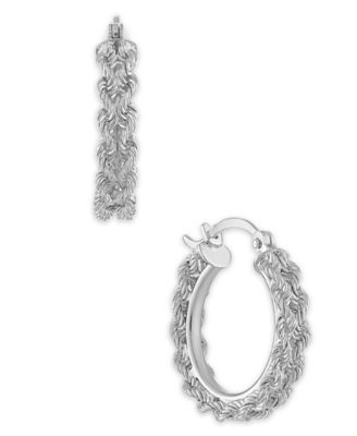 Stud Earrings in 14k White Gold