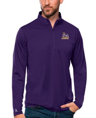 Men's Purple James Madison Dukes Tribute Quarter-Zip Sweatshirt