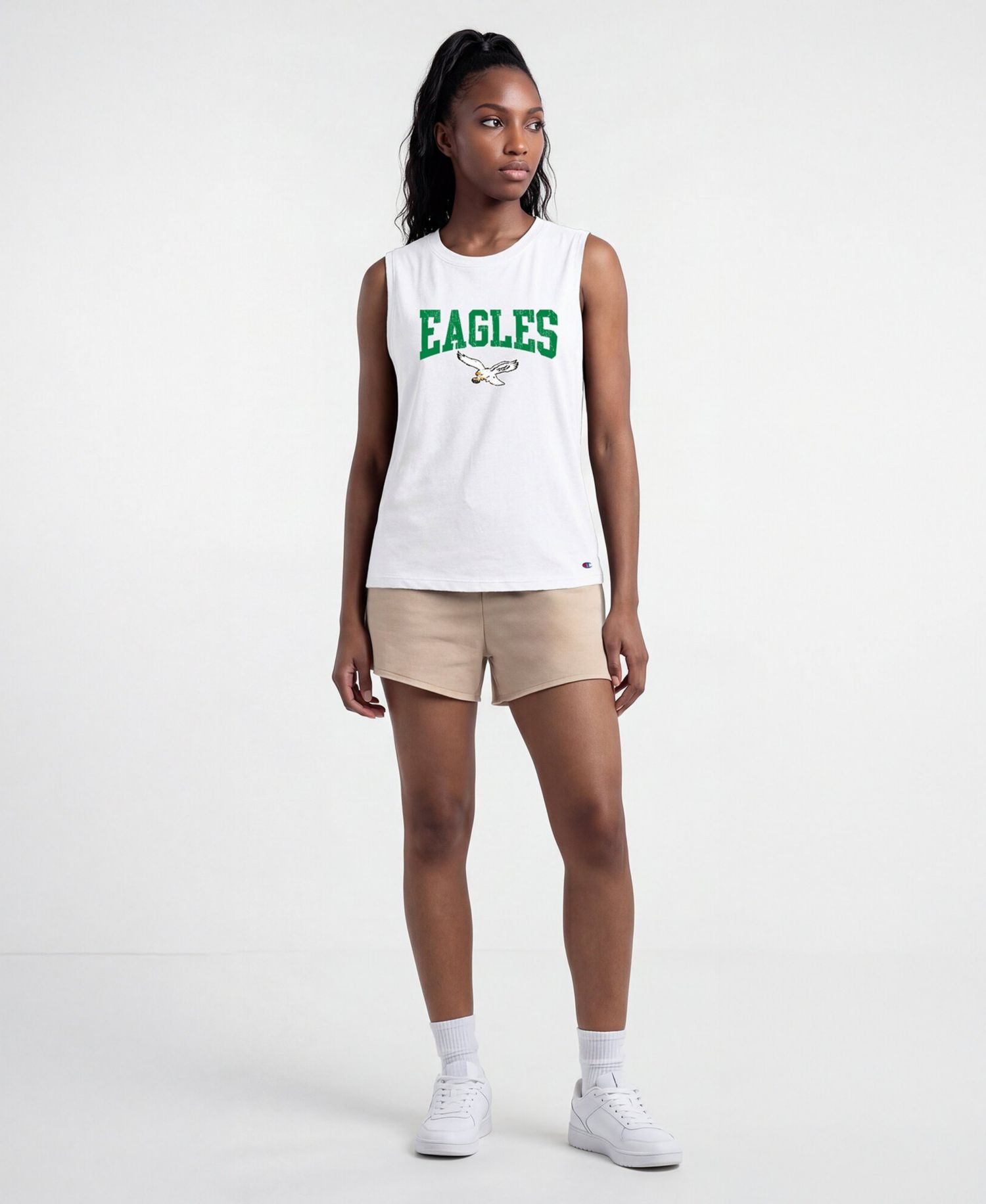 Women's Philadelphia Eagles Distressed Muscle Tank Top