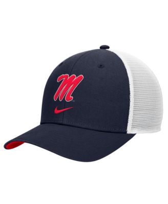 Men's Navy Ole Miss Rebels Rise Trucker Dri-FIT Adjustable&nbsp;Hat