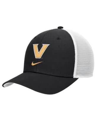 Men's Black Vanderbilt Commodores Rise Trucker Dri-FIT Adjustable&nbsp;Hat