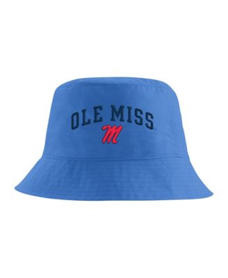 Men's Powder Blue Ole Miss Rebels Apex Striped Bucket Hat