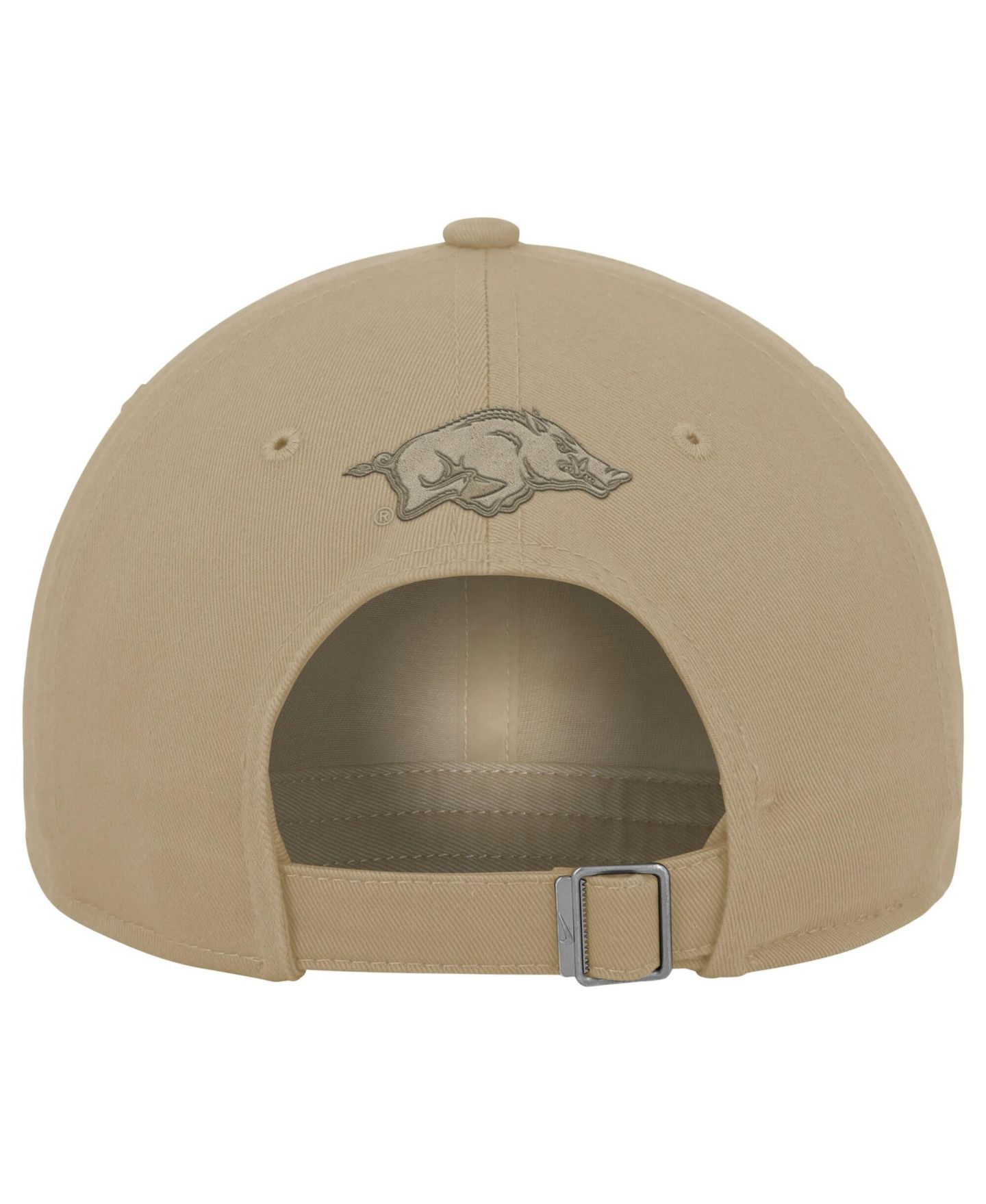 Мужская кепка Nike Beige Arkansas Razorbacks Club Adjustable Hat — фото 3