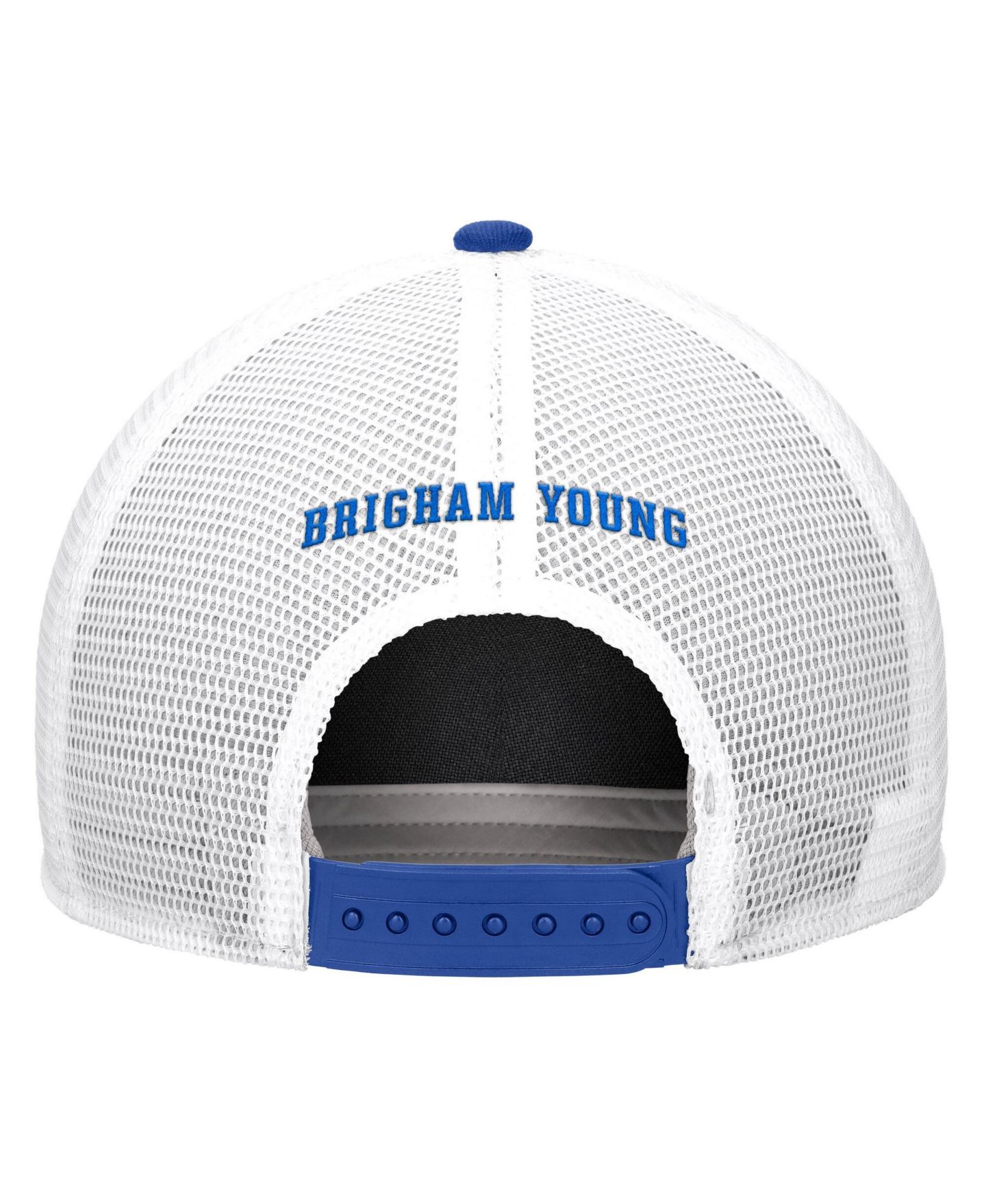 Мужская кепка Nike Royal BYU Cougars 2026 On-Field Rope Adjustable Trucker Hat — фото 3