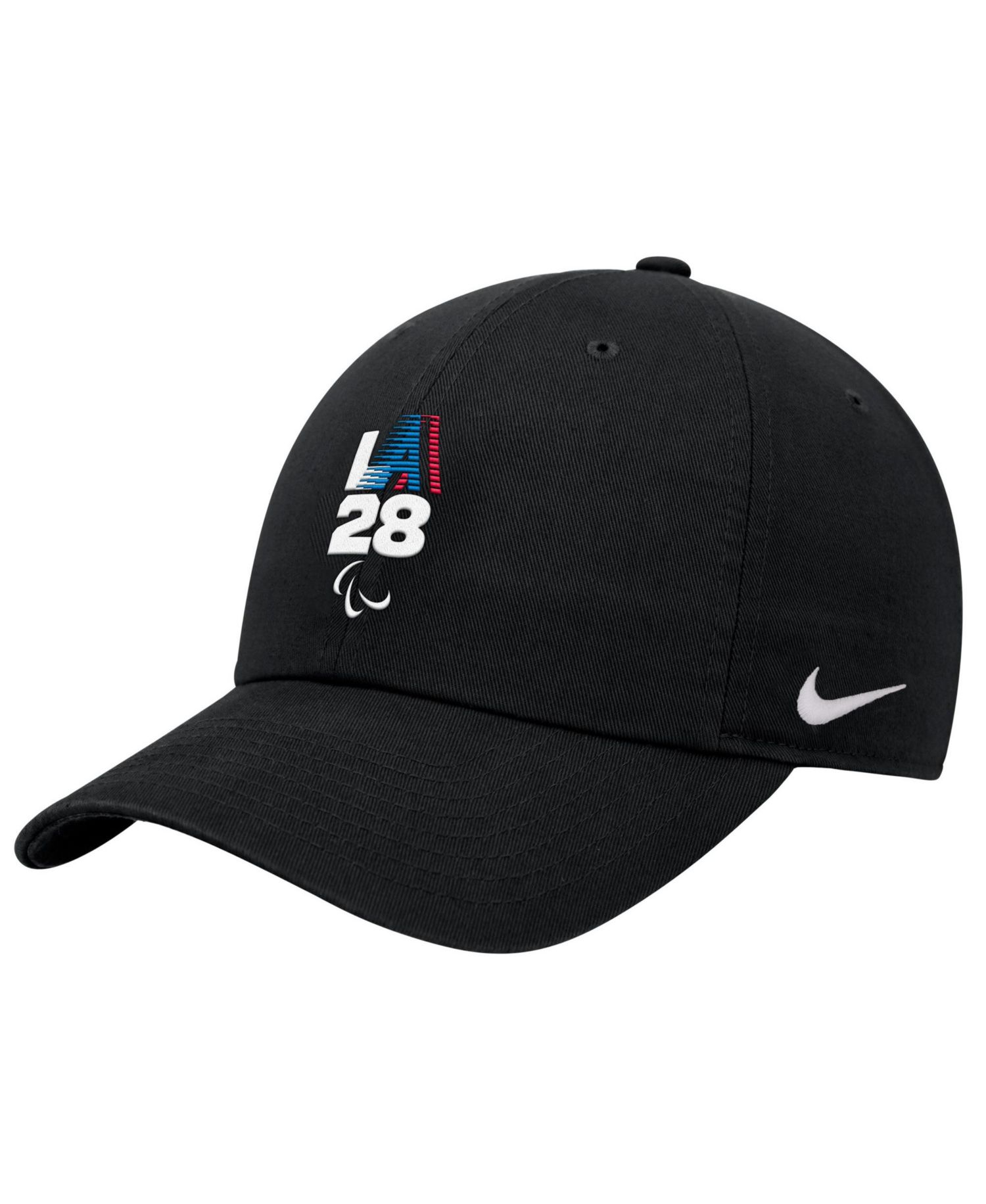 Men's Black LA28 Summer Paralympics Retro Stripe Club Adjustable Hat