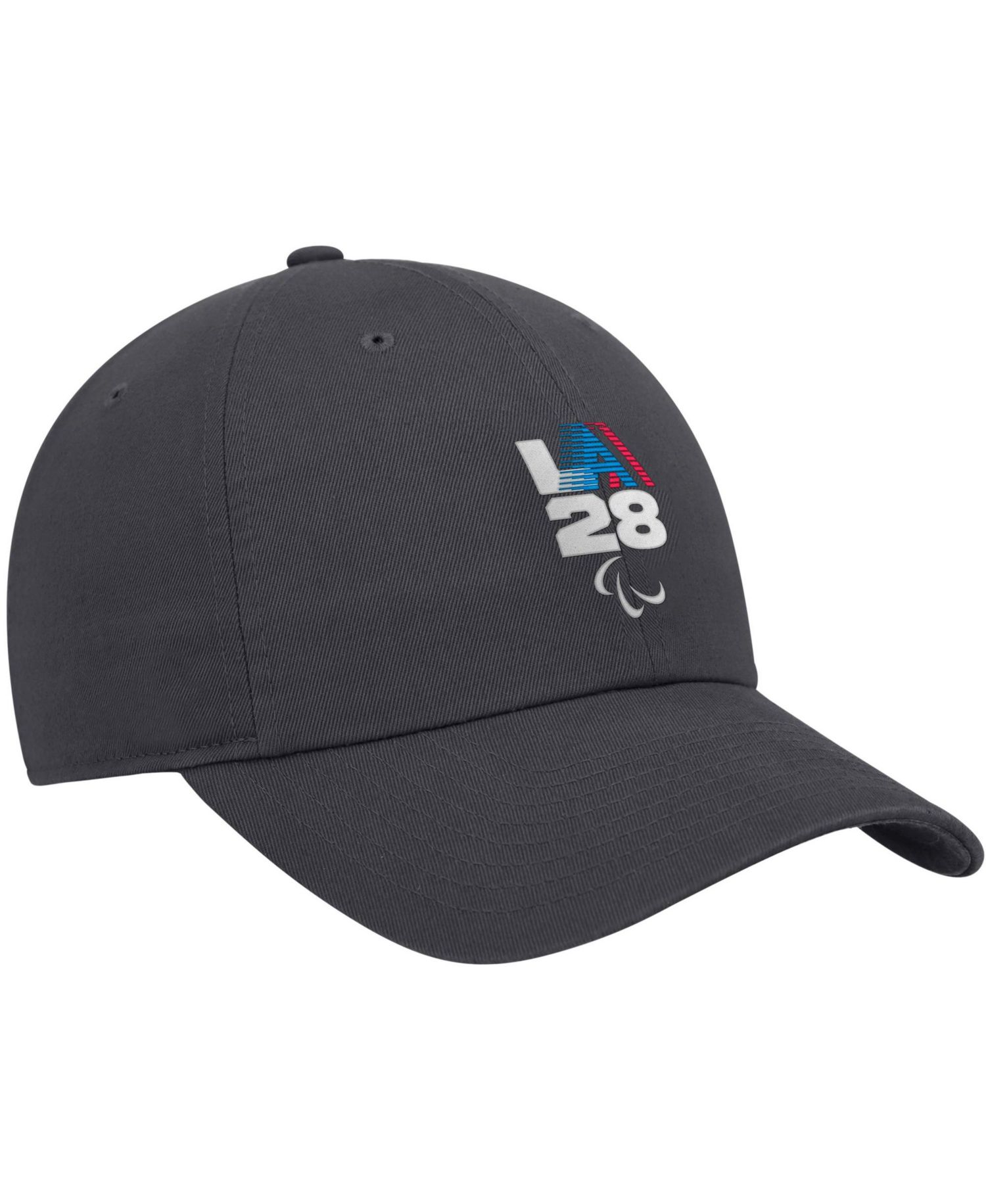 Big Boys and Girls Anthracite LA28 Summer Paralympics Retro Stripe Club Adjustable Hat