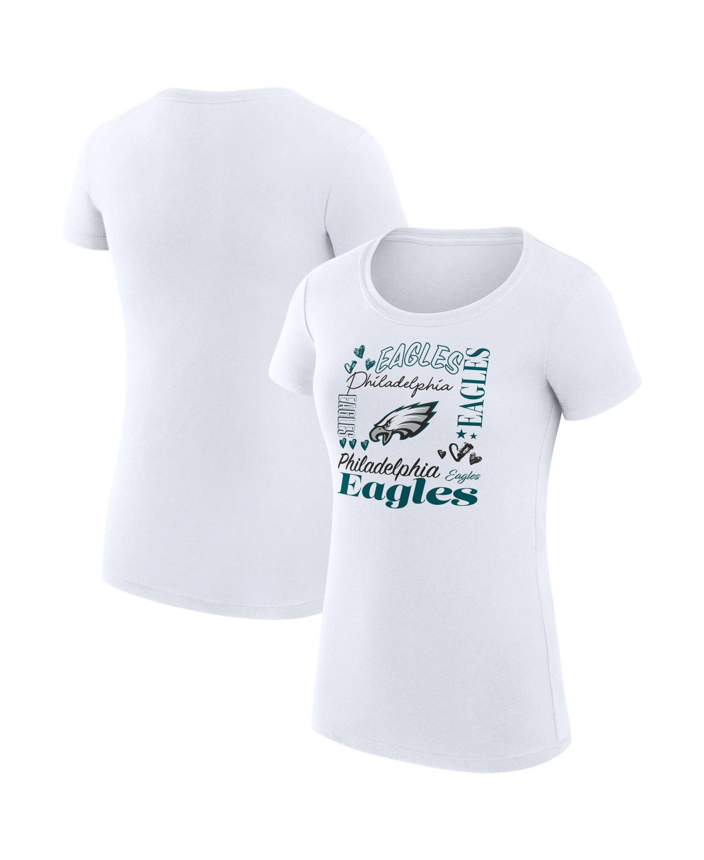 Женская футболка G-III 4Her by Carl Banks Philadelphia Eagles Super-Slim Fit Crewneck — фото 1
