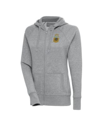 Women's Argentina National Team Victory Heavyweight Full-Zip Cotton-Blend Hoodie