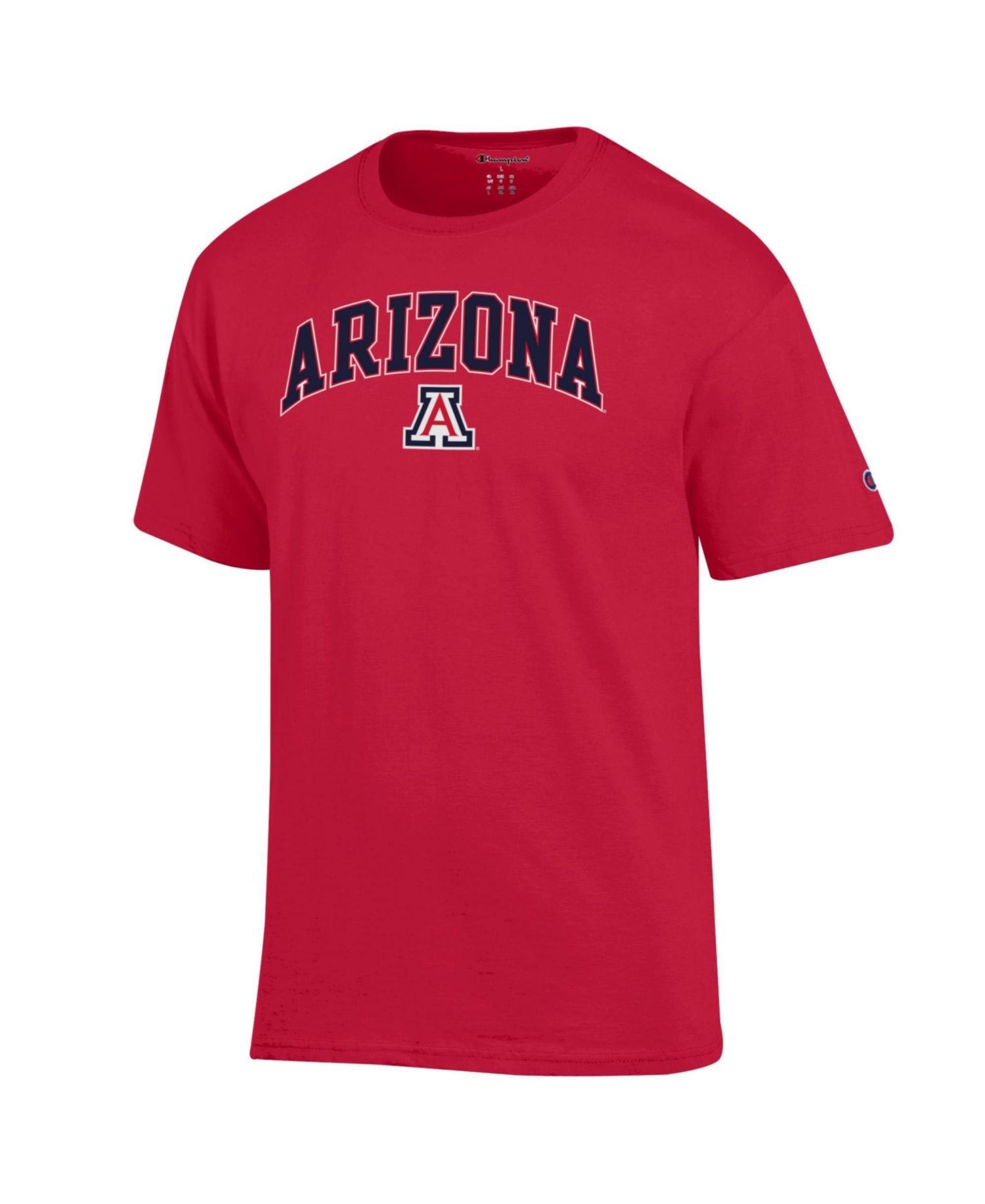 Men's Champion Red Arizona Wildcats Arch Over Logo T-Shirt