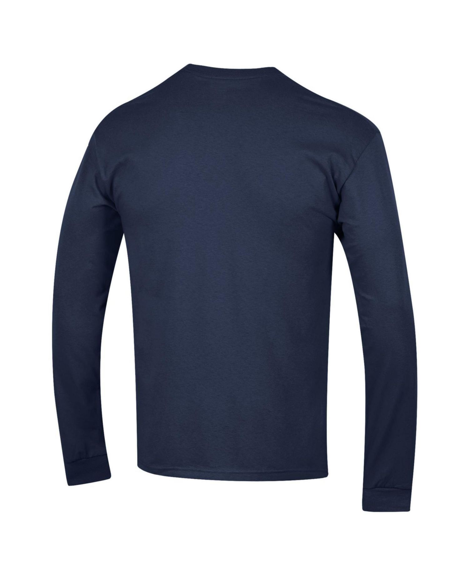 Men's Champion Navy Illinois Fighting Illini Arch Over Logo Long Sleeve T-Shirt