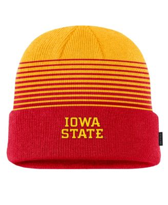Men's Cardinal/Gold Iowa State Cyclones 2026 On-Field Gradient Terra Cuffed Knit Hat